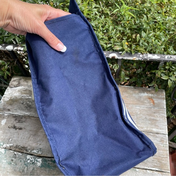 Vintage Navy Blue & white canvas bag large Tote CAPE COD - Picture 8 of 10